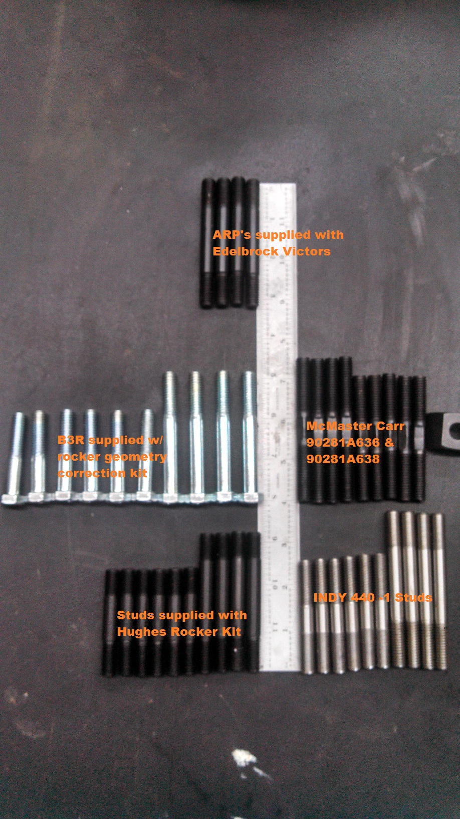 Attached picture Rocker shaft studs vs ruler.jpg